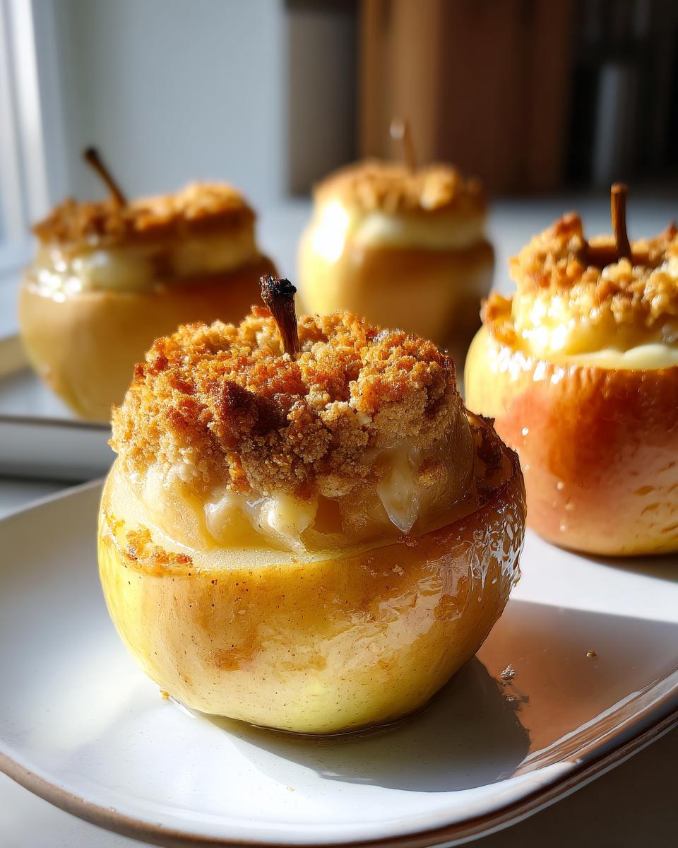 Cheesecake Stuffed Baked Apples - detail 2