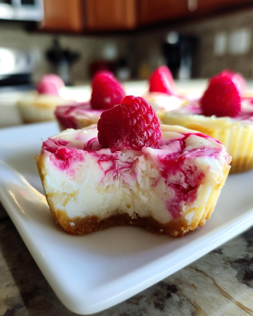 Luscious Lemon Raspberry Swirl Cheesecake Cups - detail 1