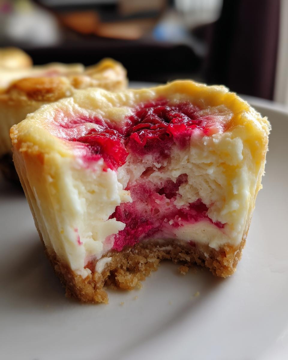 Luscious Lemon Raspberry Swirl Cheesecake Cups - detail 4