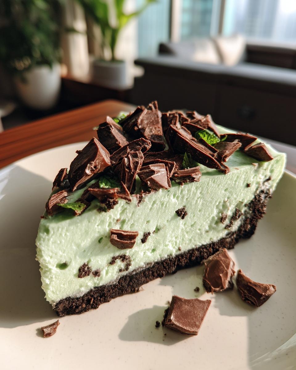 No-Bake Oreo Mint Cheesecake - detail 1