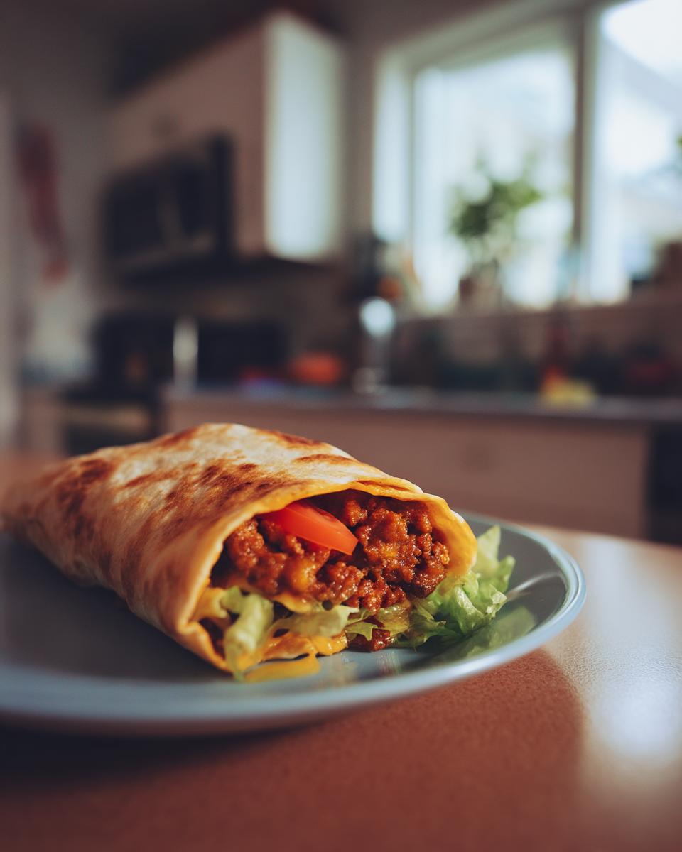 Air Fryer Cheeseburger Wraps - detail 2