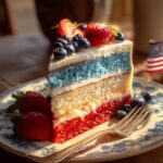American Flag Layered Cake