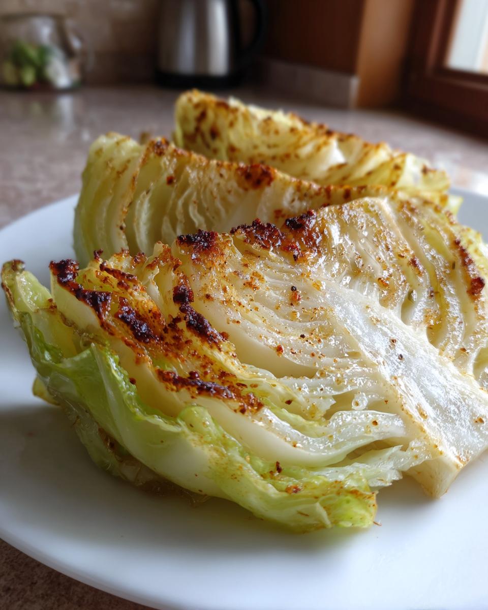 Baked Cabbage Steaks - detail 1