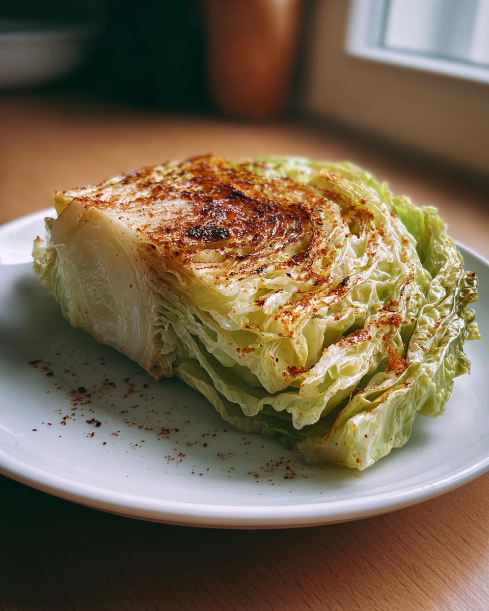 Baked Cabbage Steaks - detail 2