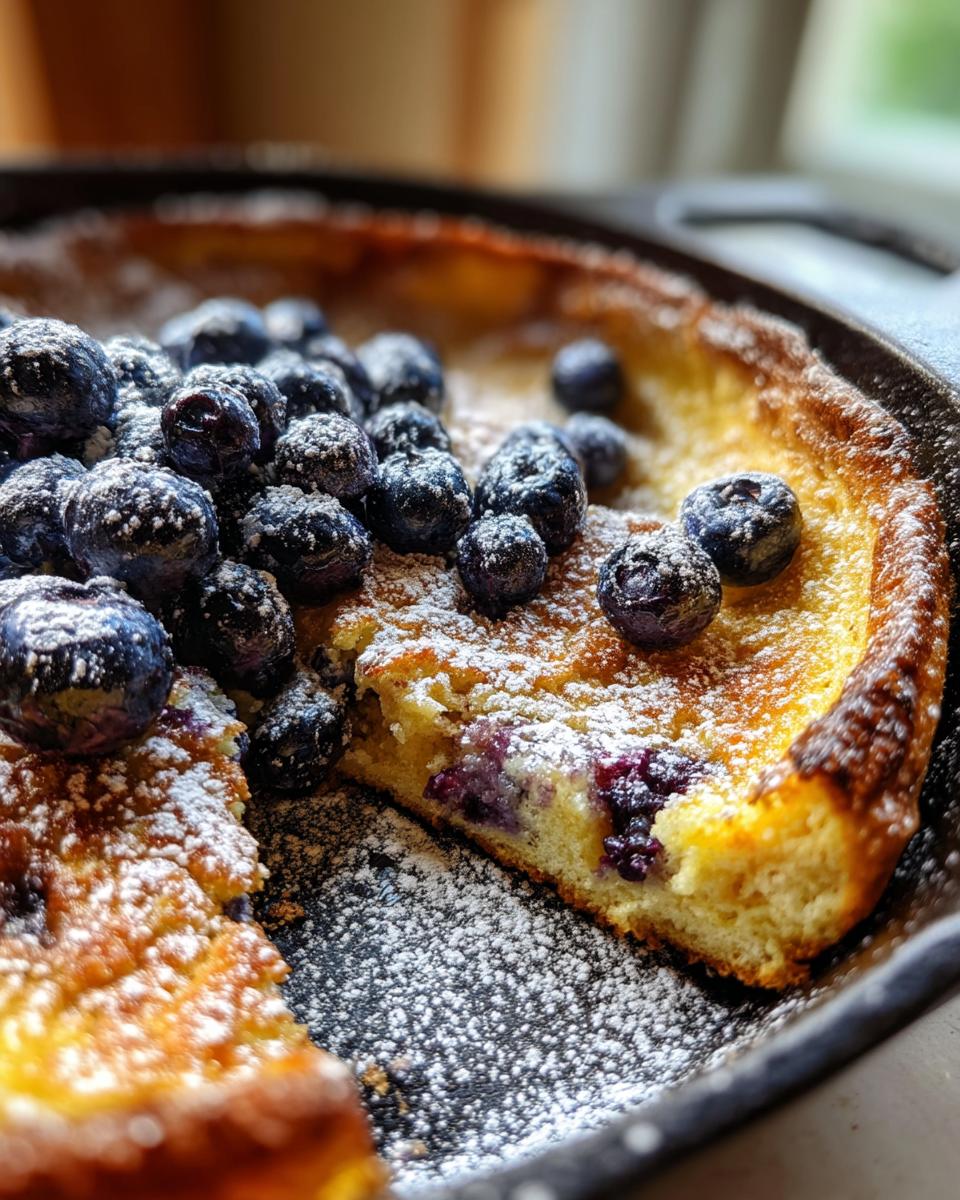 Blueberry Lemon Dutch Baby Pancake - detail 5