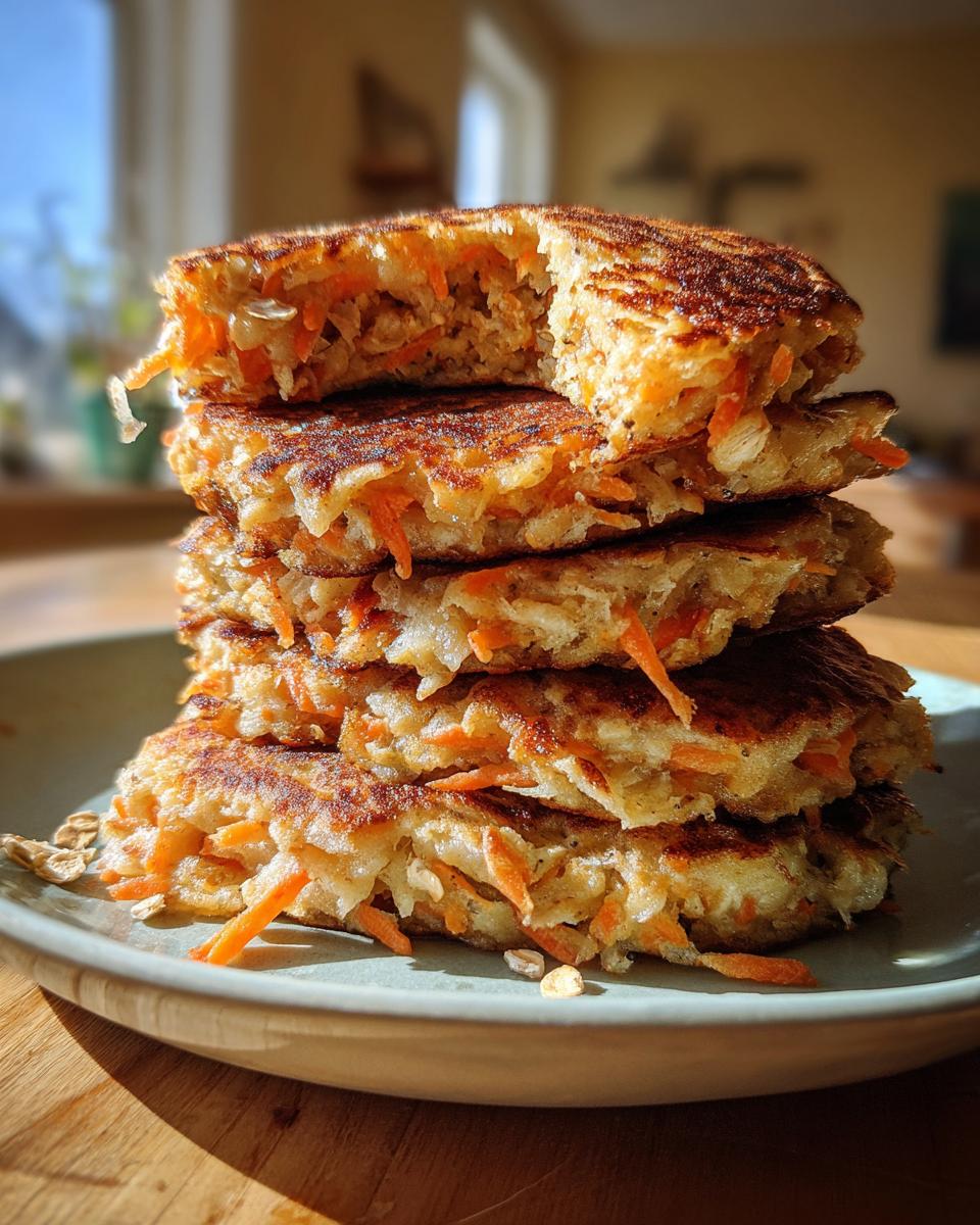 Carrot and Oat Hotcakes - detail 1