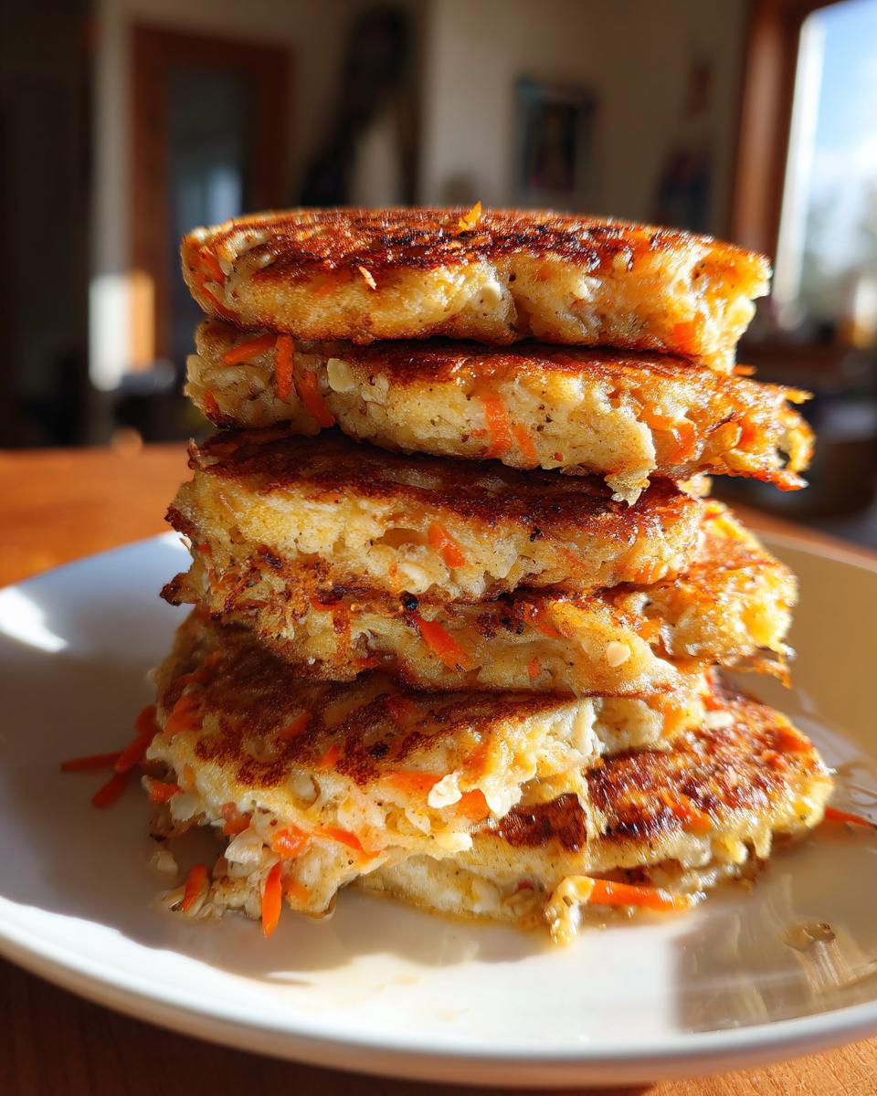 Carrot and Oat Hotcakes - detail 2