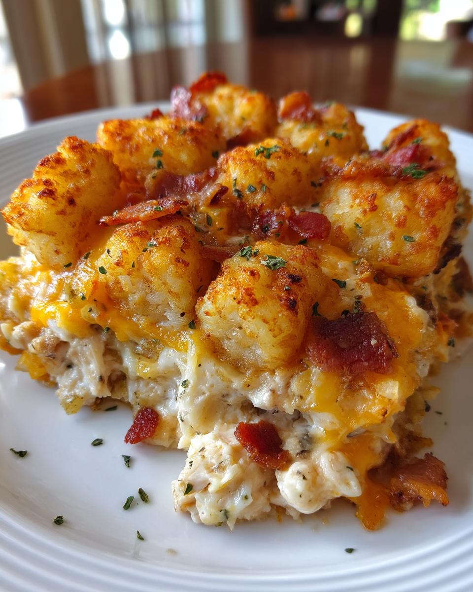 Chicken Bacon Ranch Tater Tot Casserole - detail 1
