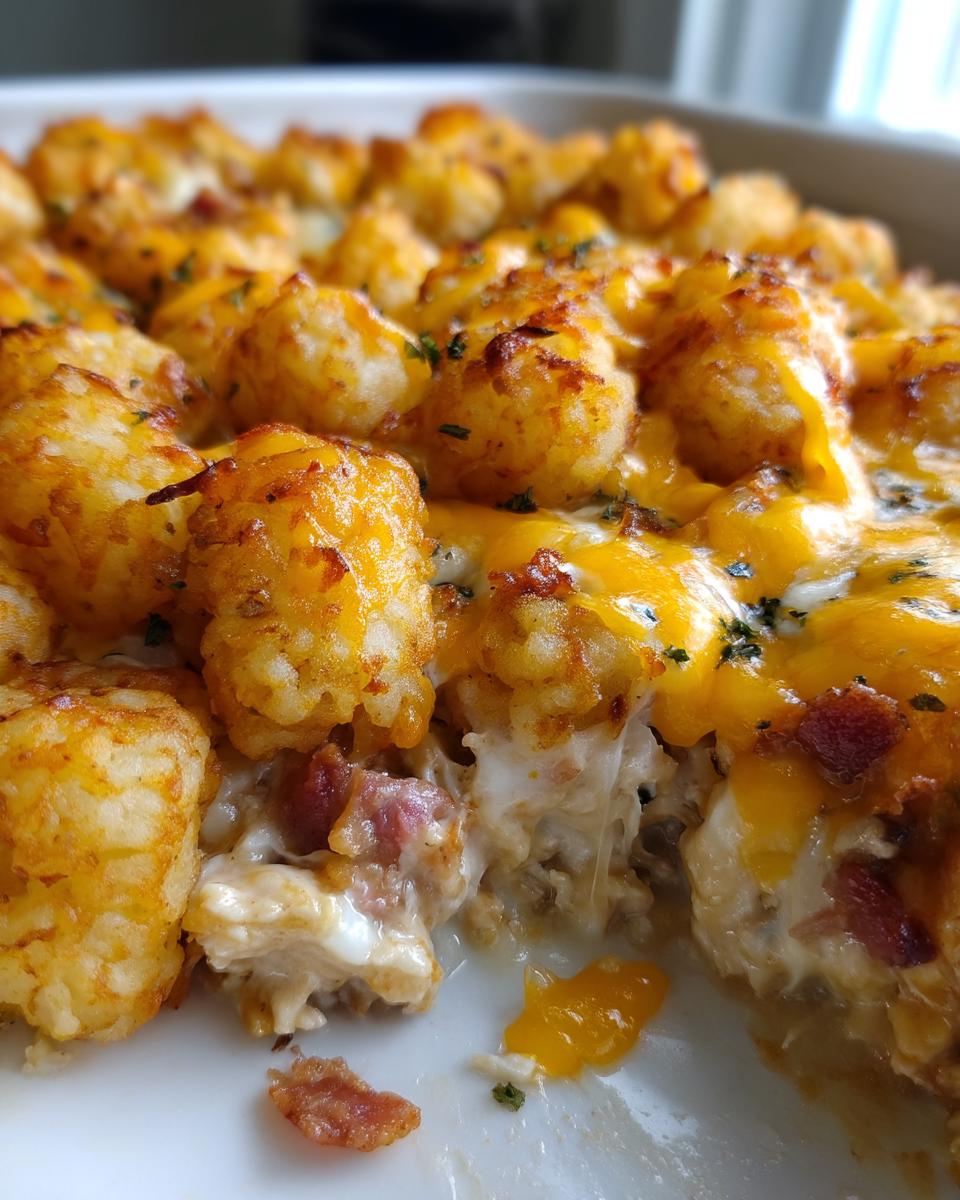 Chicken Bacon Ranch Tater Tot Casserole - detail 2