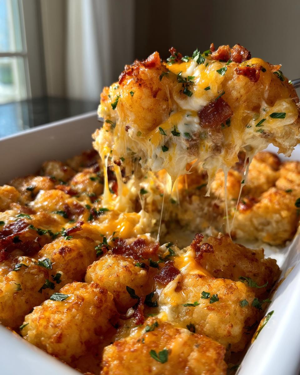 Chicken Bacon Ranch Tater Tot Casserole - detail 3
