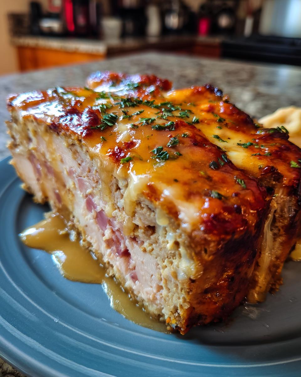 Chicken Cordon Bleu Meatloaf - detail 2