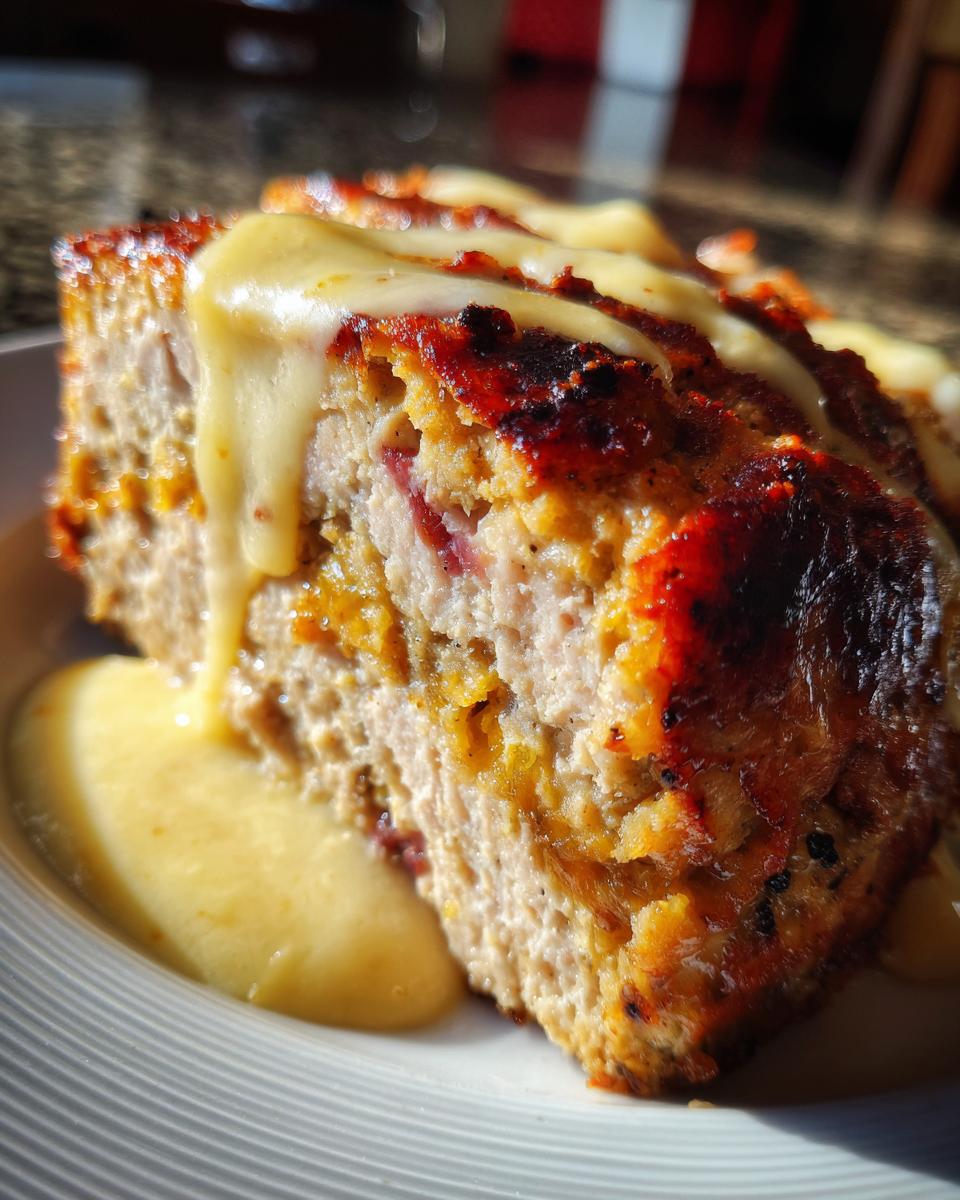 Chicken Cordon Bleu Meatloaf - detail 3