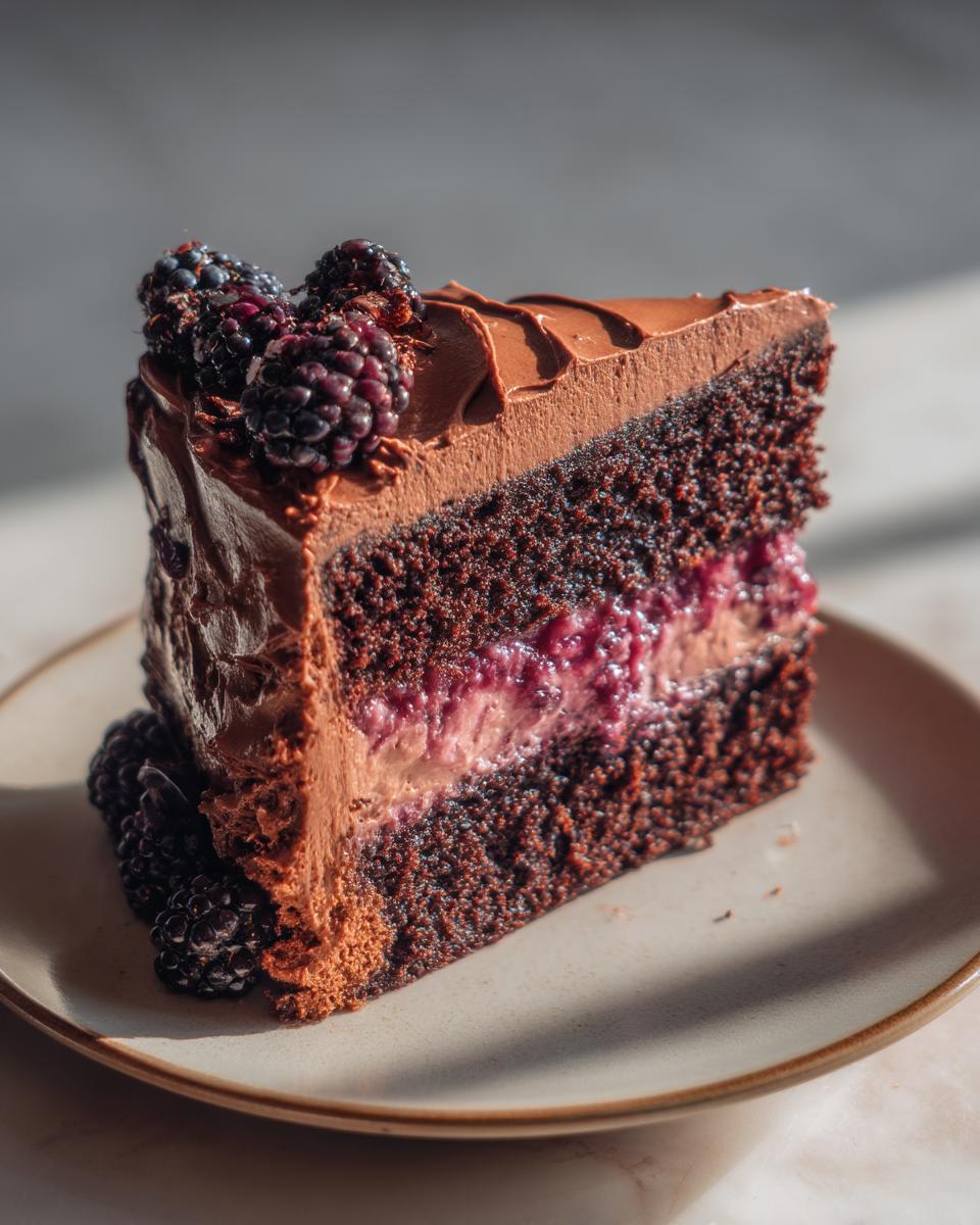 Chocolate Blackberry Layer Cake - detail 1