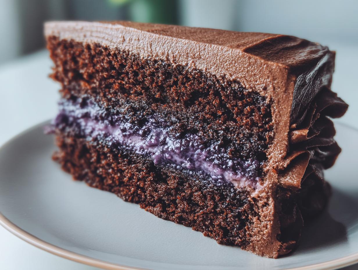 Chocolate Blackberry Layer Cake - detail 5