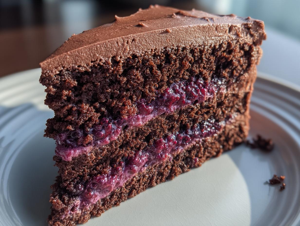 Chocolate Blackberry Layer Cake - detail 6