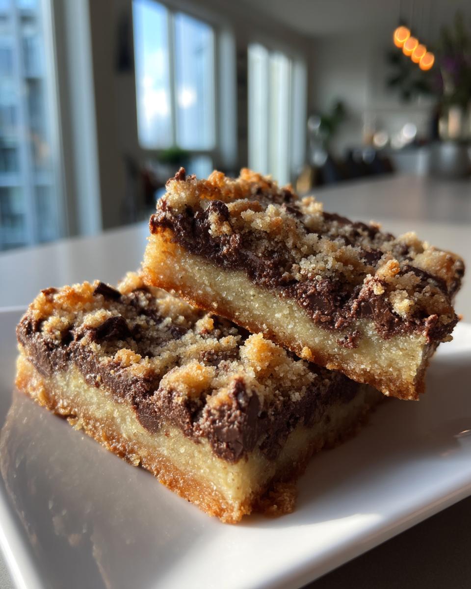 Chocolate Crumb Bars - detail 1
