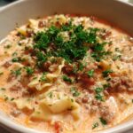 Creamy Alfredo Lasagna Soup