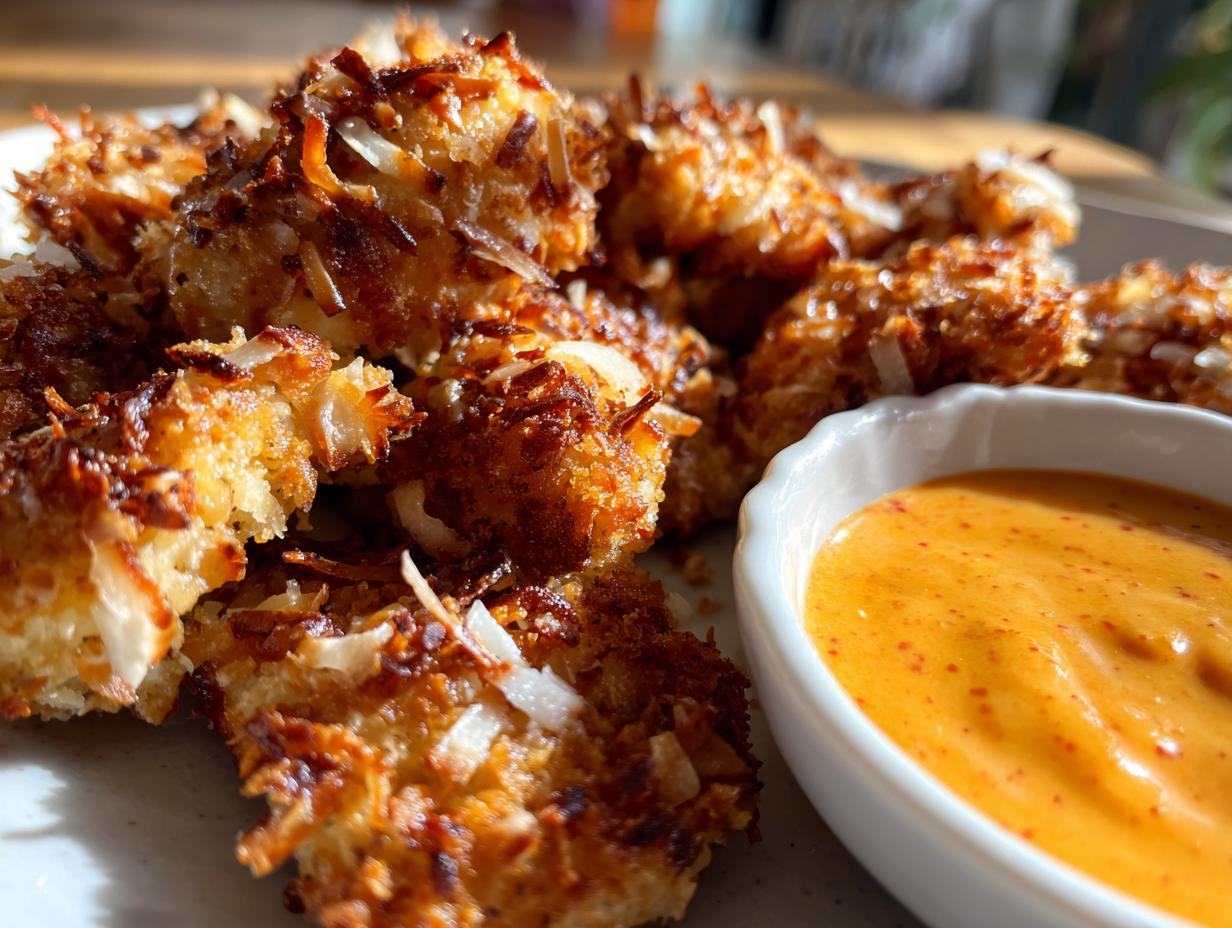 Crispy Coconut Chicken with Bang Bang Sauce - detail 4