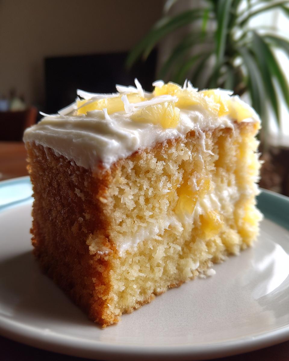 Dreamy Pineapple Coconut Cake - detail 2
