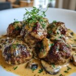 Gourmet Meatballs in a Rich Mushroom Sauce