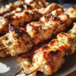 Juicy Garlic Parmesan Skewers
