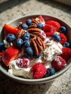 Keto Berry Cheesecake Salad