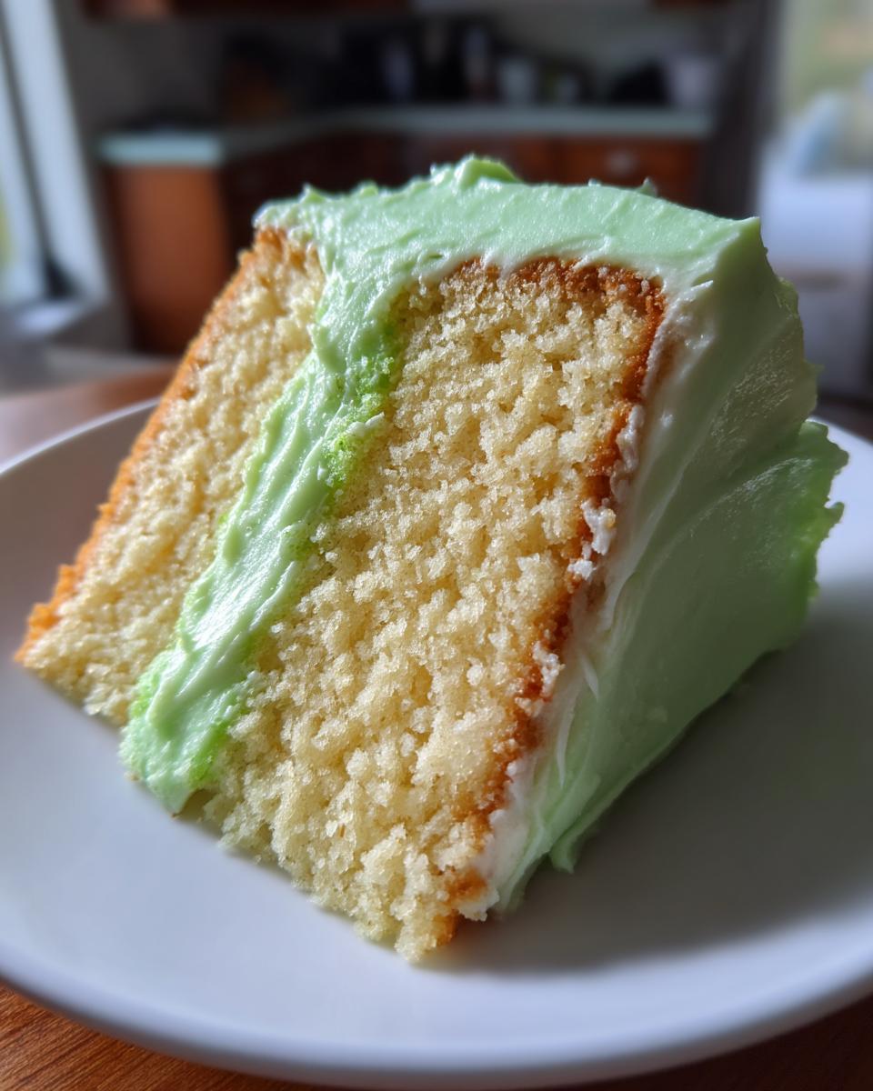 Key Lime Cake with Key Lime Cream Cheese Frosting - detail 1