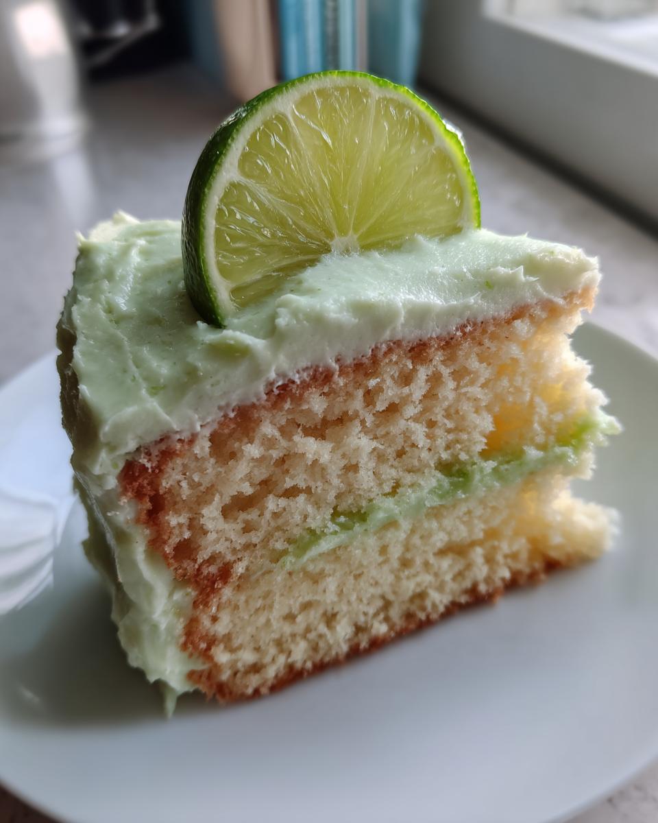 Key Lime Cake with Key Lime Cream Cheese Frosting - detail 2