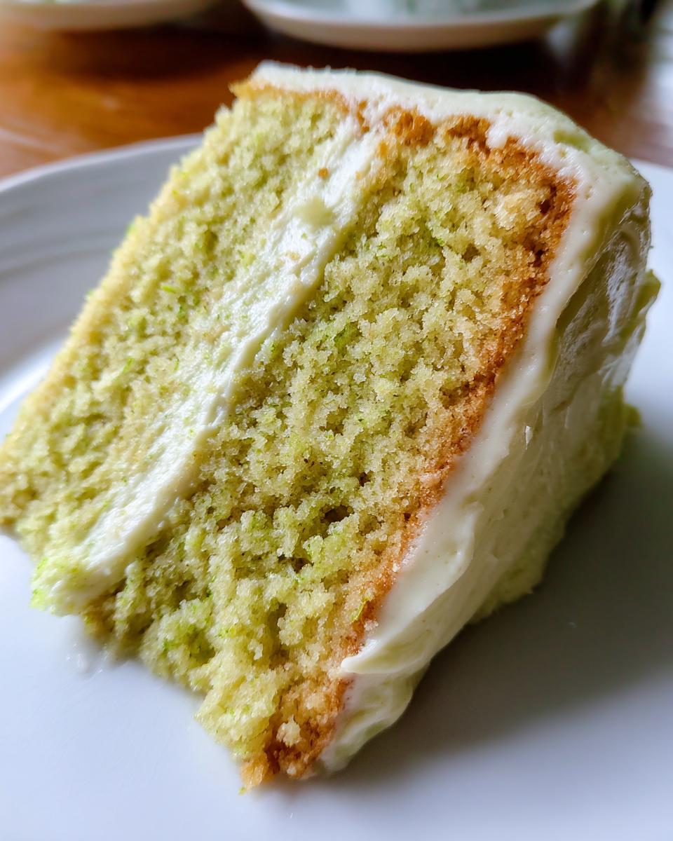 Key Lime Cake with Key Lime Cream Cheese Frosting - detail 3