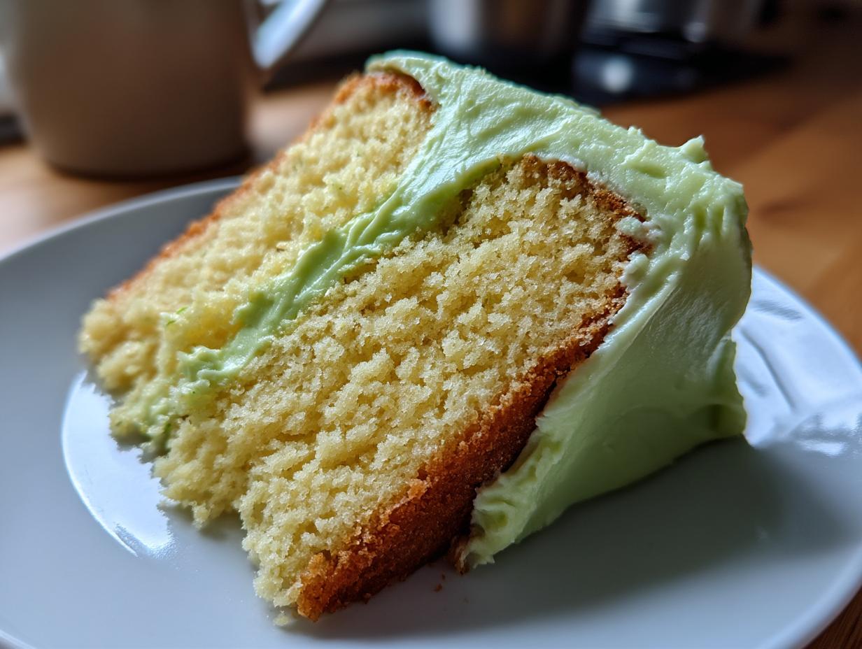 Key Lime Cake with Key Lime Cream Cheese Frosting - detail 4