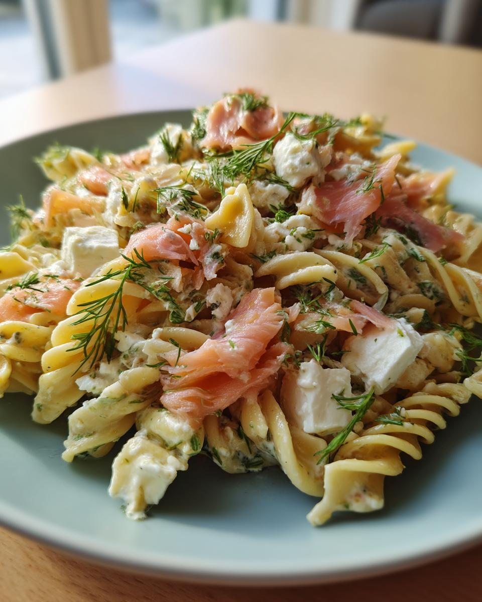 Nordic Pasta Salad with Smoked Salmon and Cream Cheese - detail 5