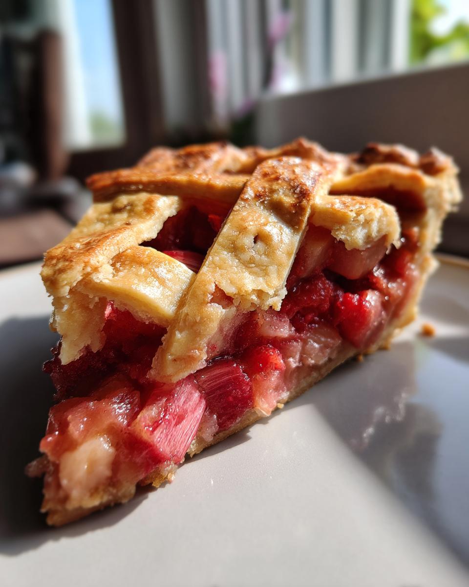 Old-Fashioned Rhubarb Pie - detail 3