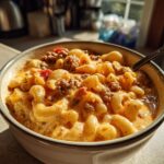 One-Pot Macaroni Cheeseburger Soup