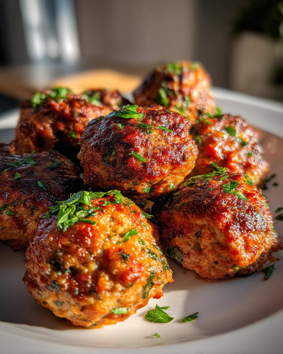 Oven Baked Italian Meatballs - detail 1