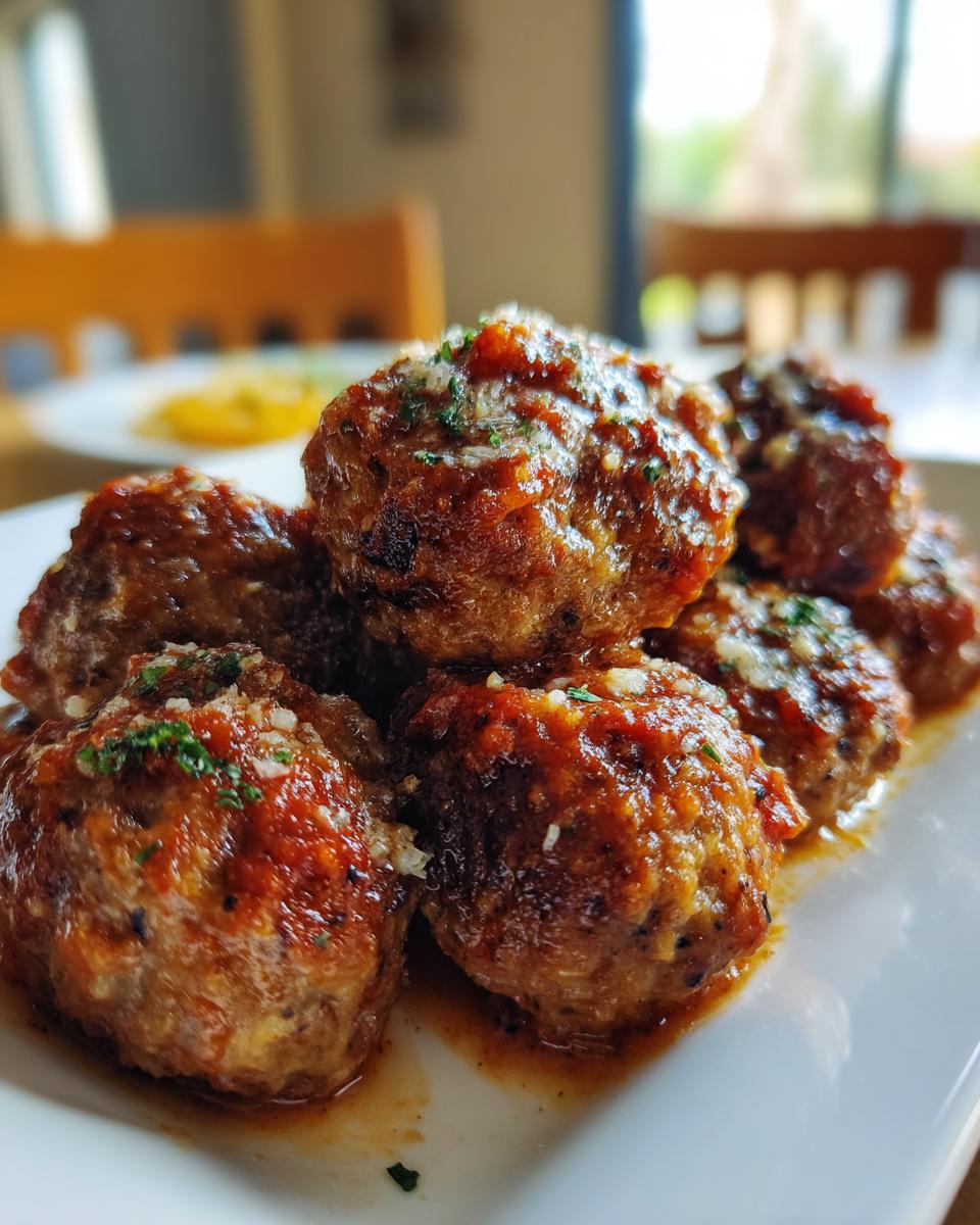 Oven Baked Italian Meatballs - detail 3