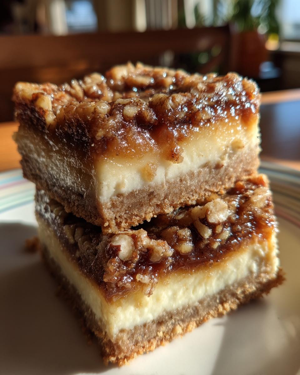 Pecan Pie Cheesecake Bars - detail 7