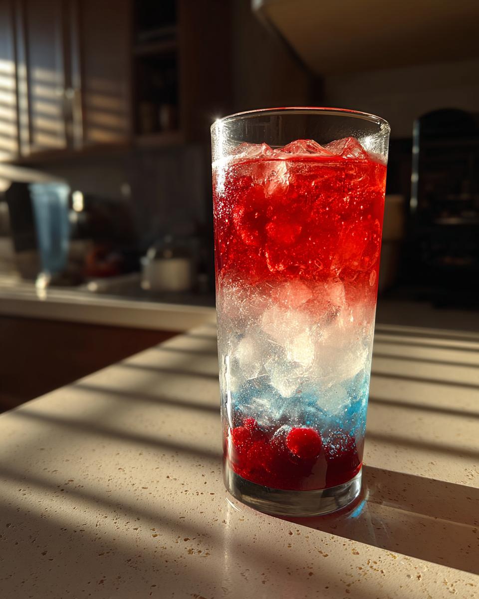 Red, White, and Blue Drink - detail 2