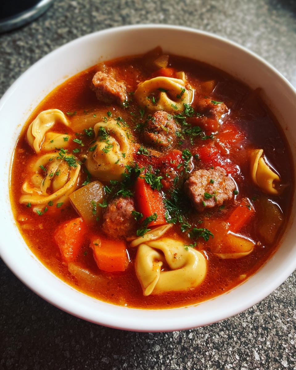 Sausage Tortellini Soup - detail 1