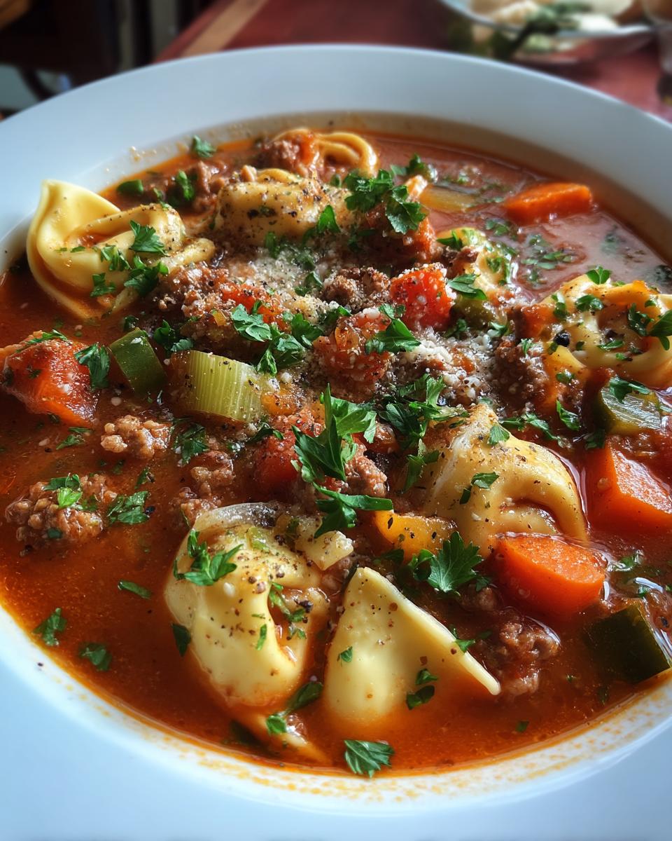 Sausage Tortellini Soup - detail 2