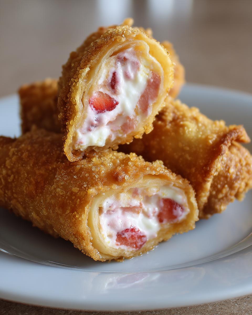 Strawberry Cheesecake Eggrolls - detail 1