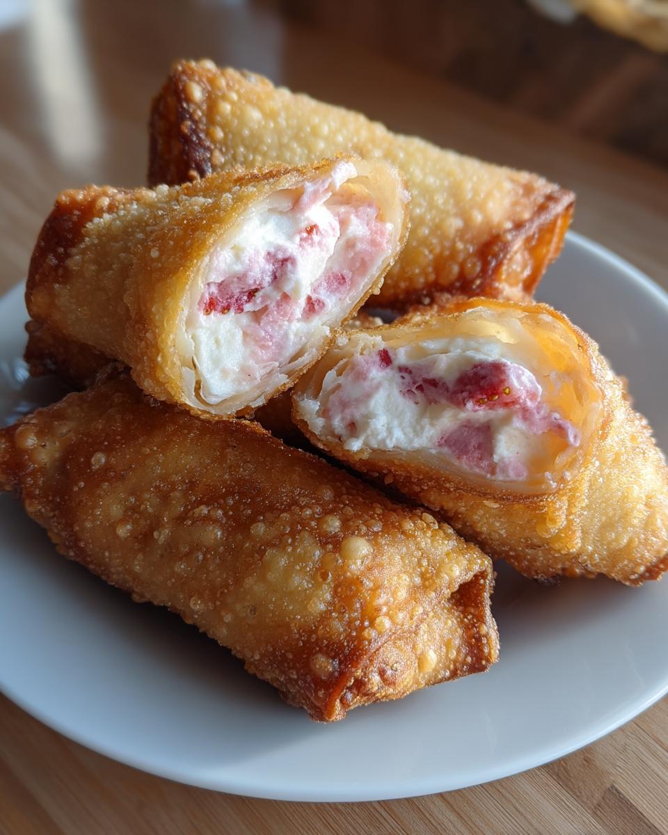 Strawberry Cheesecake Eggrolls - detail 2