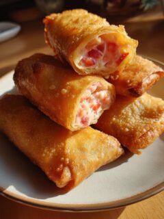 Strawberry Cheesecake Eggrolls