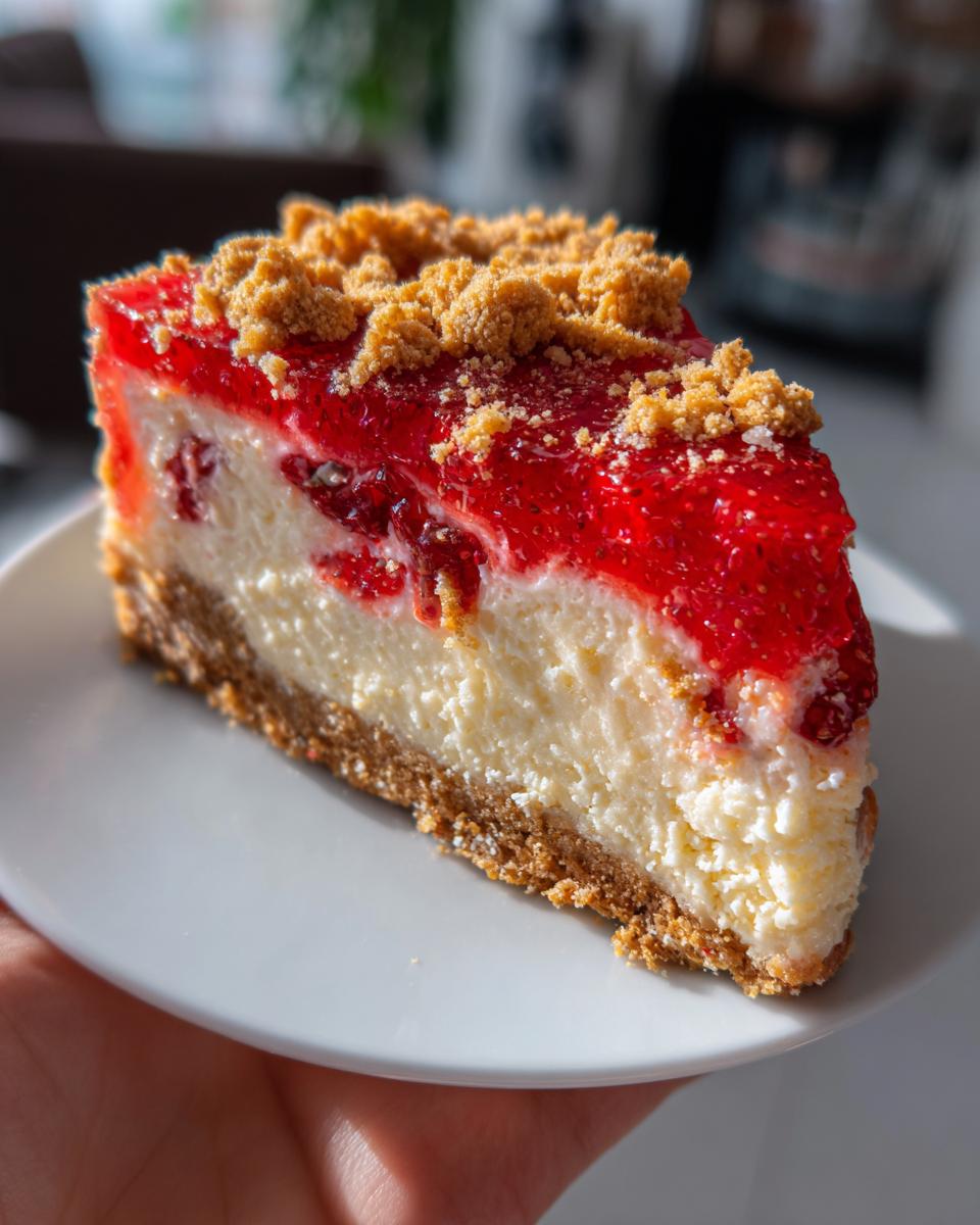Strawberry Crunch Cheesecake - detail 1