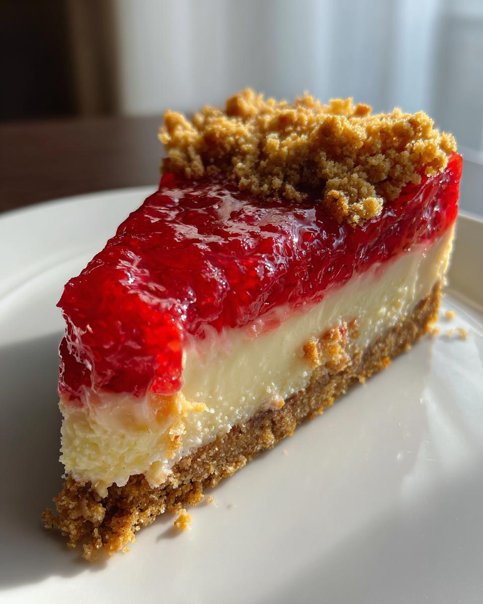Strawberry Crunch Cheesecake - detail 2