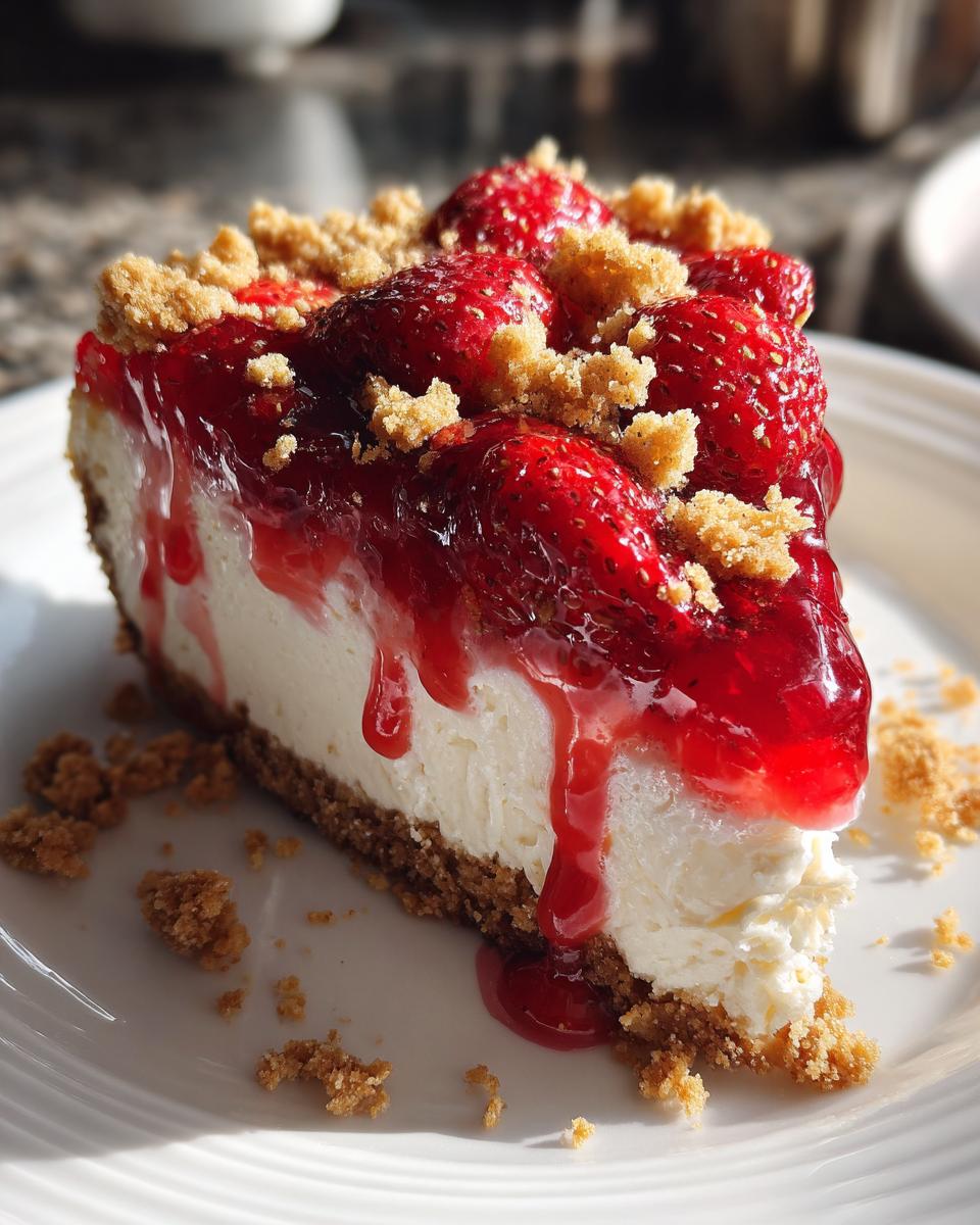 Strawberry Crunch Cheesecake - detail 3