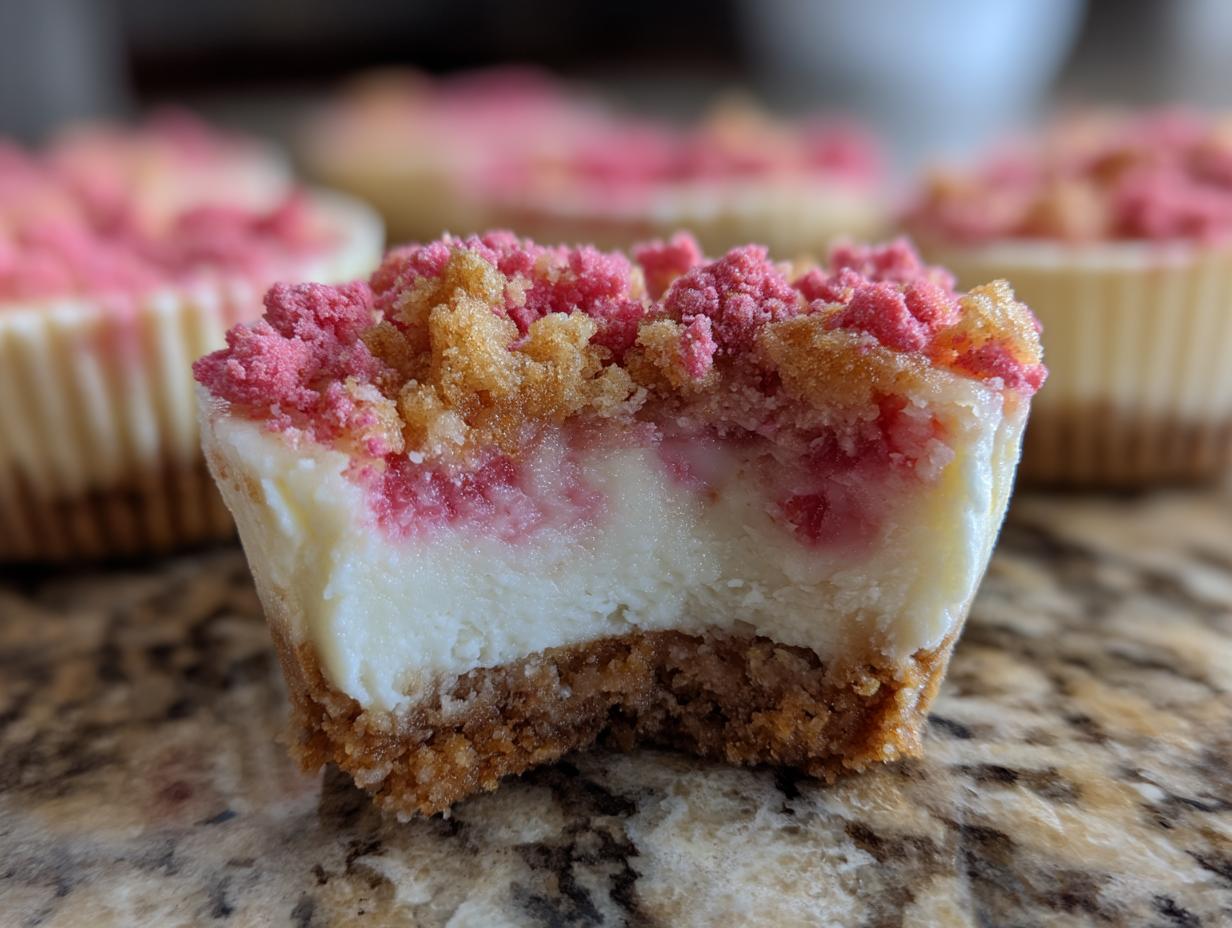 Strawberry Crunch Mini Cheesecake Bites Recipe - detail 1