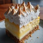 Triple Lemon Meringue Cheesecake