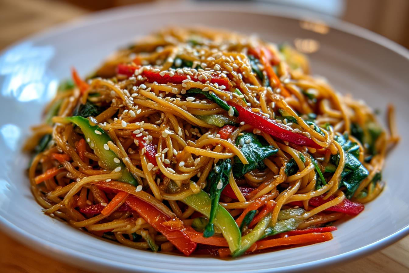 Asian Sesame Noodle Salad - detail 3