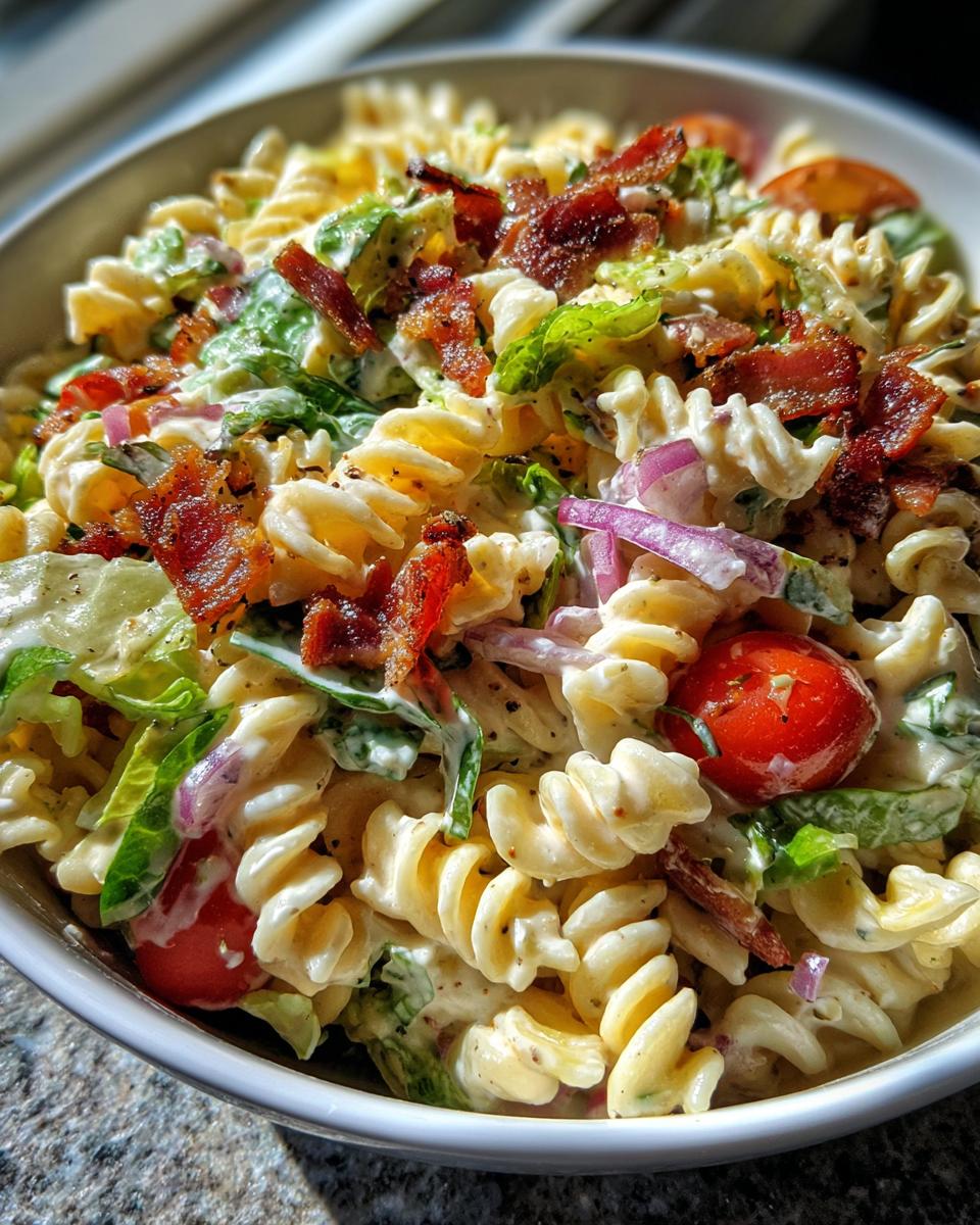 BLT Ranch Pasta Salad - detail 1