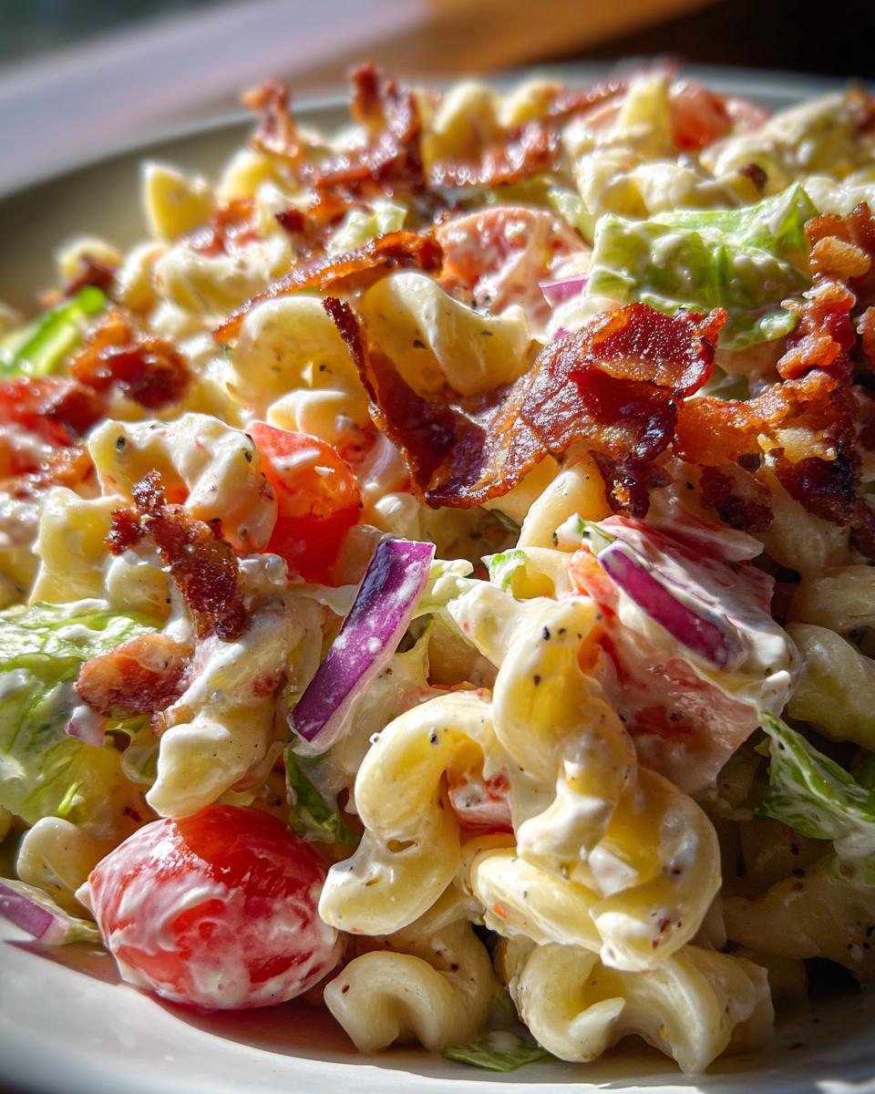 BLT Ranch Pasta Salad - detail 3